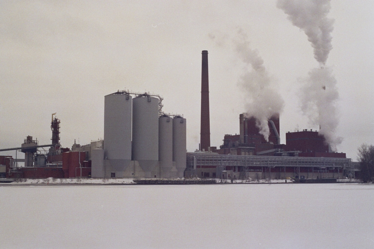 Stora Enson paperi- ja sellutehdas Oulussa keväällä 2009.